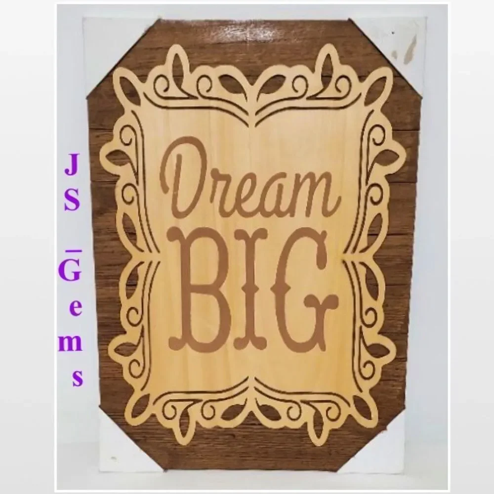 New Motivational Wood 2D Home Décor Sign